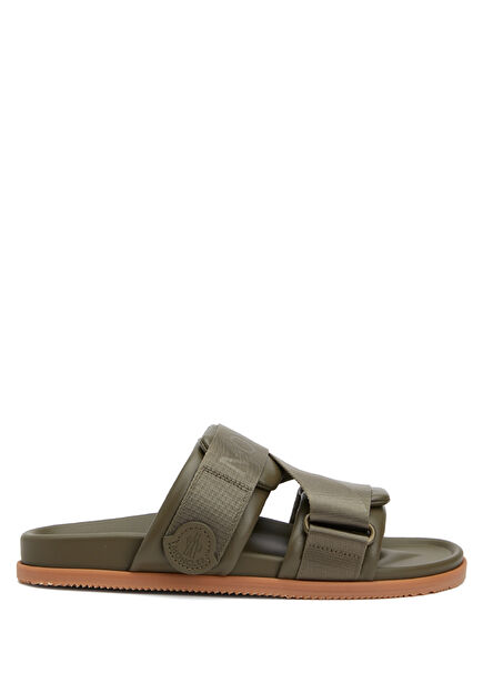 Mon Summer Outdoor Khaki Men's Leather Sandals