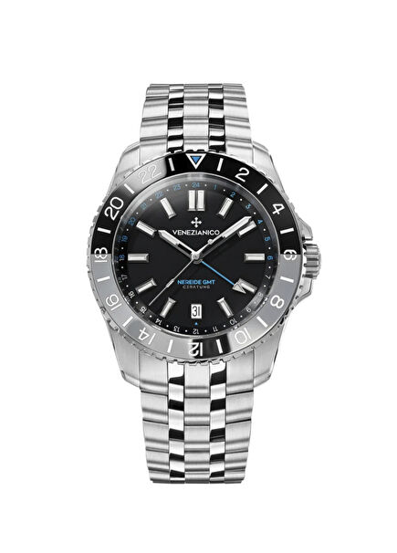 4521500S-Nereide GMt Ceratung Steel Men's watch