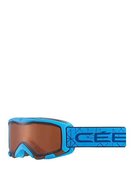 Bionic Youth Matte Blue Orange Flash Mirror Cat 2 Ski Goggles