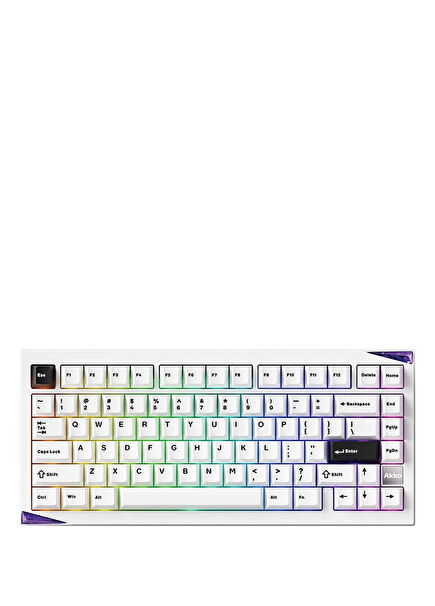 Mineral 01 VIA Stellar Rose Switch Hotswap RGB Wireless English Gaming Keyboard