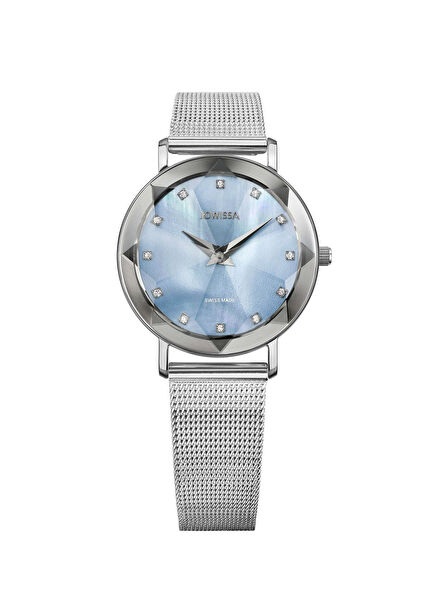 Facet Swiss Made Silver Steel Women's Wristwatch