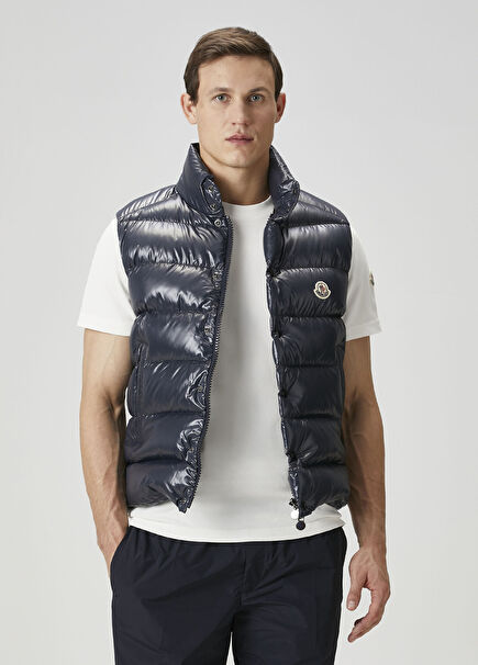 Navy Blue Puff Vest