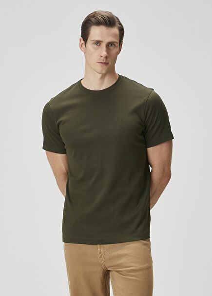 Haki Organik Pamuk T-shirt