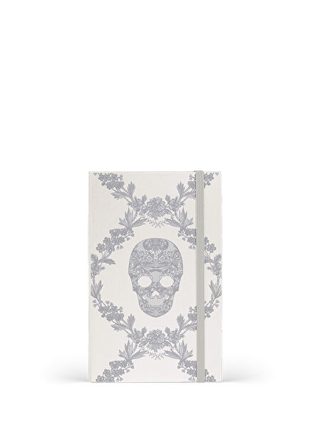 Milano Lace Skull Collection Lined Notebook