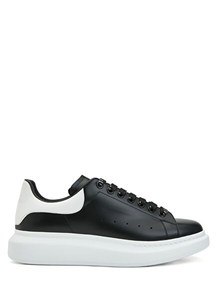 Oversize Siyah Erkek Deri Sneaker