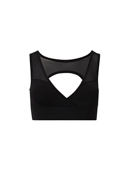 Black Women's Sports Bra