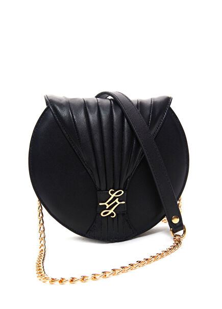 Anora Black Leather Women's Shoulder Bag