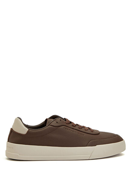 Brown Men's Leather Sneakers