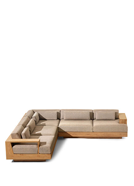 Teak Nicole Wooden Corner Seating Group