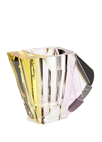 Manhattan Çok Renkli Kristal Vazo
