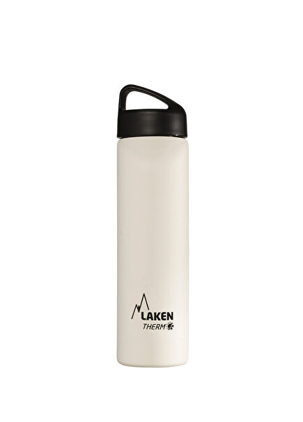 Classic White Bottle Thermos 0.75 l