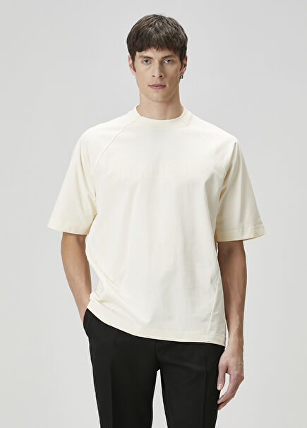 Typo Light Beige T-shirt