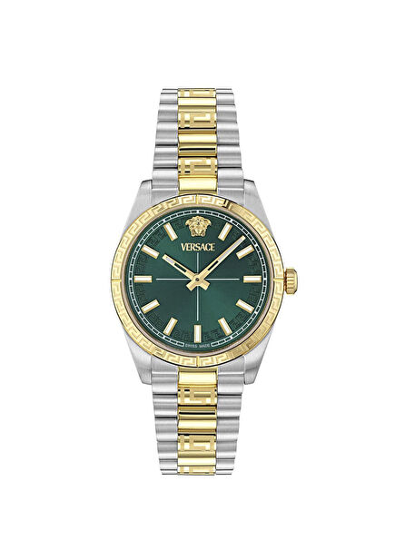 VRSCVE0E00425 Gold Color Metallic Grey Steel Women's Wristwatch