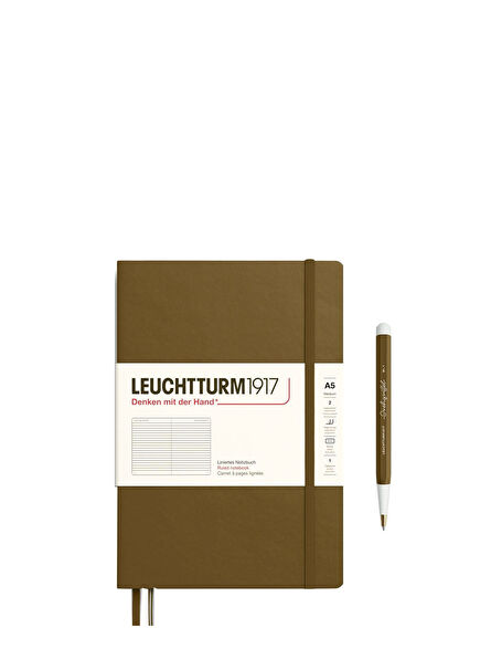 Colors Spice Brown A5 Lined Notebook