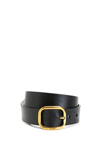 Black Women's Leather Belt