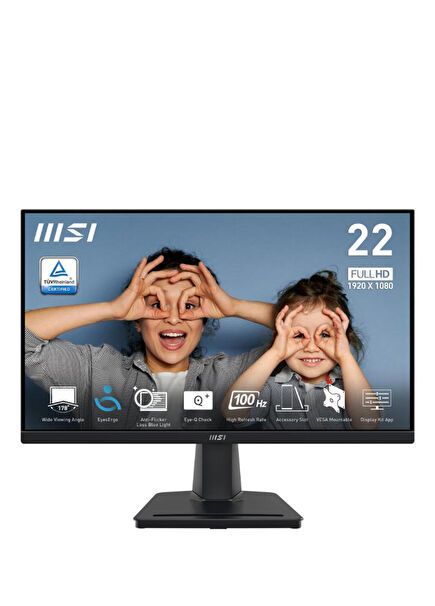 Pro MP225V 21.5'' FHD FLAT VA 100Hz 1Ms Adaptıve-Sync Monitör
