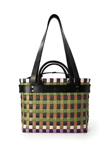 Lymra Renkli Kadın Sepet Çanta 