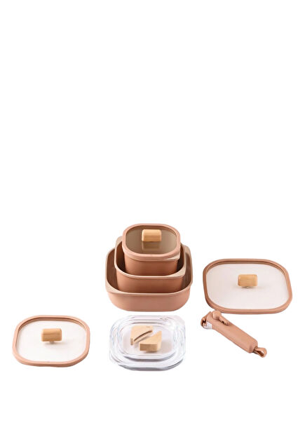 Fika Comfort Terracota Ceramic Pots and Pans Set