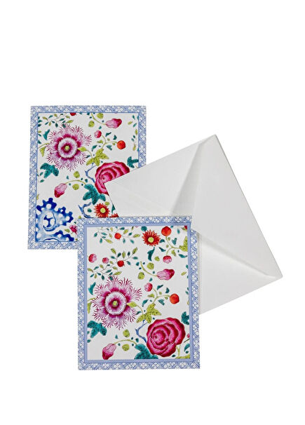 Floral Porcelain Set of 10 Notes and Letters