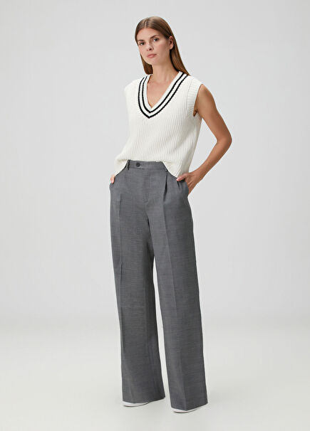 Dylan Grey Wool Pants