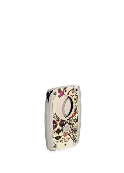 OpusX Sugar Skull Cigar Cutter C30 White