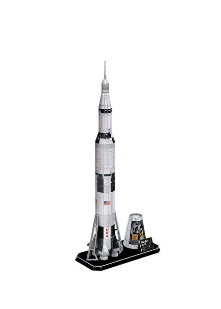 Nasa Apollo Saturn V Rocket 136 Pcs Kids 3D Puzzle DS1059h