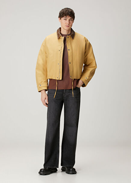 Siyah Organik Pamuk Jean Pantolon