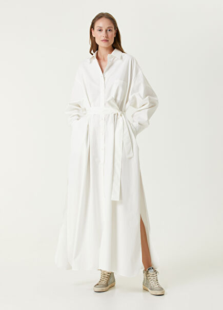 White Maxi Shirt Dress