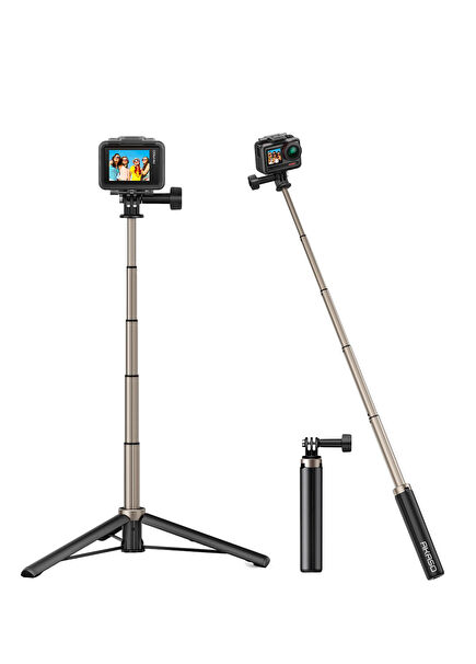 Extendable Selfie Stick and Tripod Stand Action Camera Accessory 60 cm