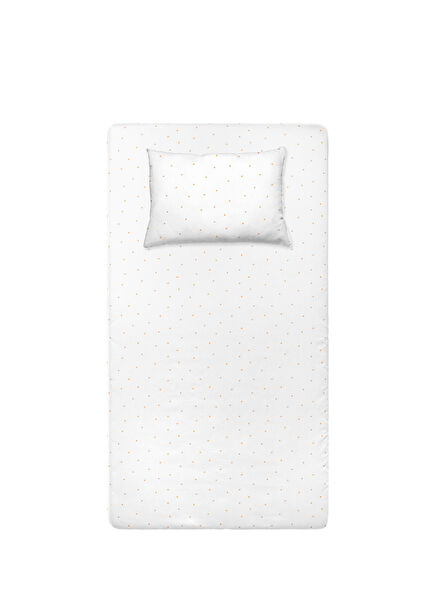 Stars Organik Pamuk Saten Çocuk Lastikli Çarşaf ve Yastık Kılıfı Seti 100 x 200 cm + 50 x 70 cm
