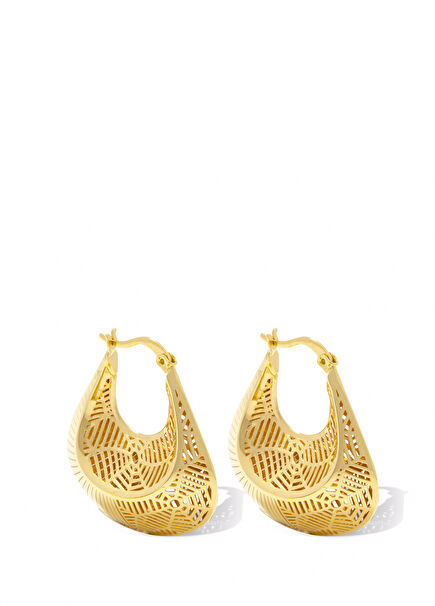 Infinite Universe Women's Gold Hoop Earrings