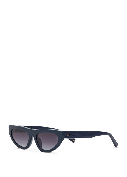Elva HM 1746 C3 Navy Blue Acetate Women's Sunglasses