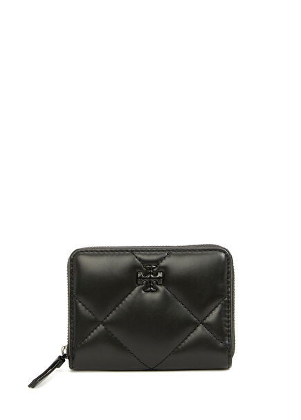 Kira Diamond Black Quilted Women's Leather Wallet