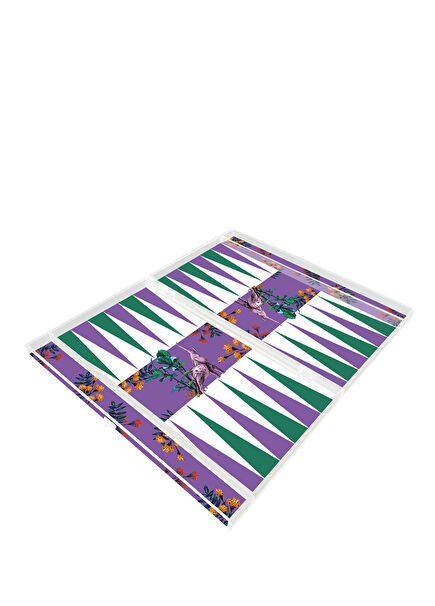 Wonderland Purple Elephant Backgammon