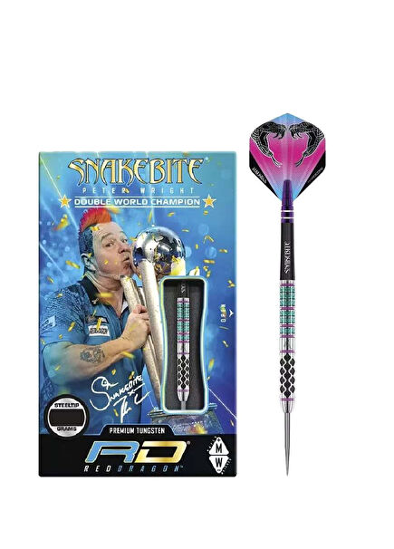Peter Wright Snakebite Supa-Venom 90% Tungsten Steel Tipped Dart Arrow