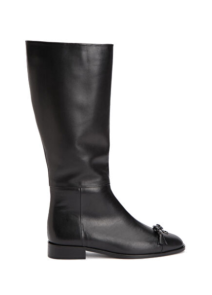 Black Women's Leather Boots