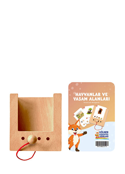 Animals and Habitats Wooden Educational Game Set