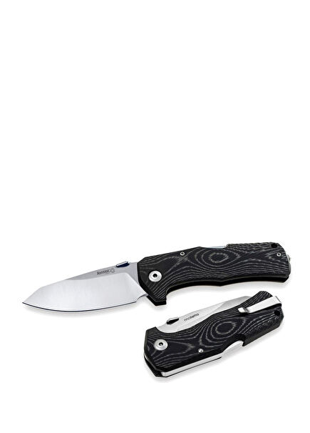 TM1 MS Black Mikarta Sleipner Steel Pocket Knife