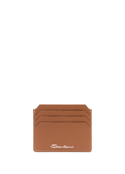 Brown Men's Leather Card Holder