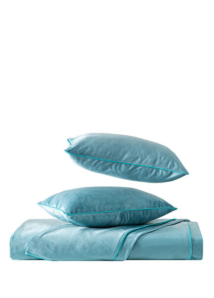 Velvet Aqua Bedspread
