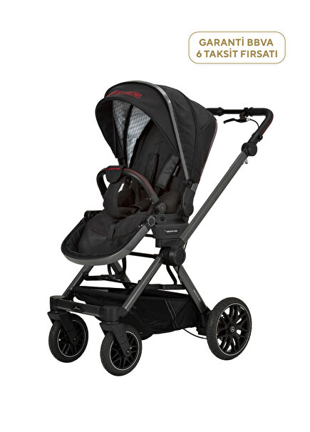 AMG GT Black Siyah Çift Yönlü Bebek Arabası