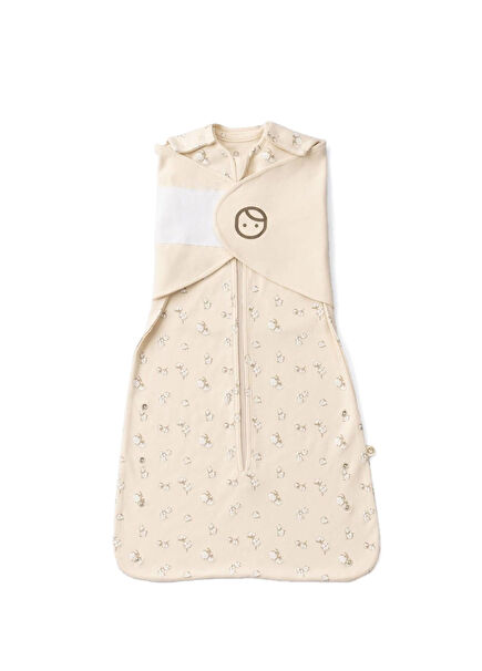 Desenli Organik Pamuk Küçük 0-6 Ay Unisex Bebek Pelerin Uyku Tulumu 
