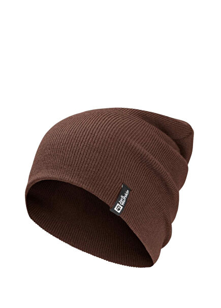 Rib Beanie Kahverengi Unisex Bere
