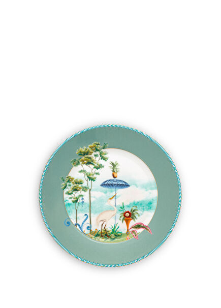 Jolie Blue Patterned Porcelain Serving Plate