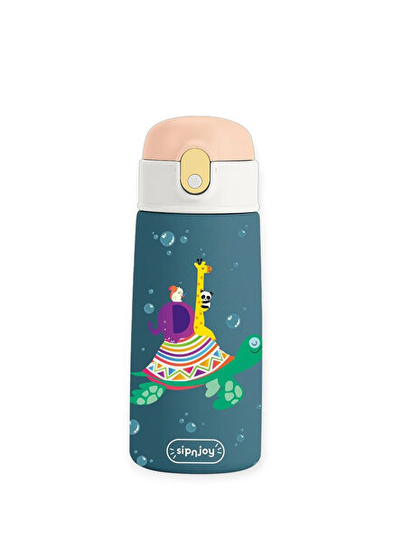 SipSquad Turtle Voyage Steel Children's Drinker Flask 480 ml