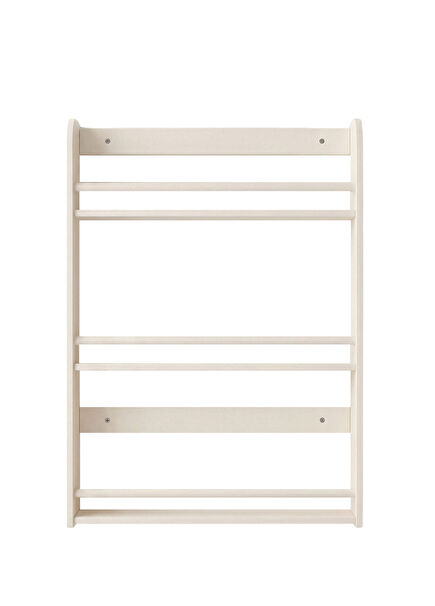 Fox White Wooden Children's Room 3-Piece Montessori Wall Shelf