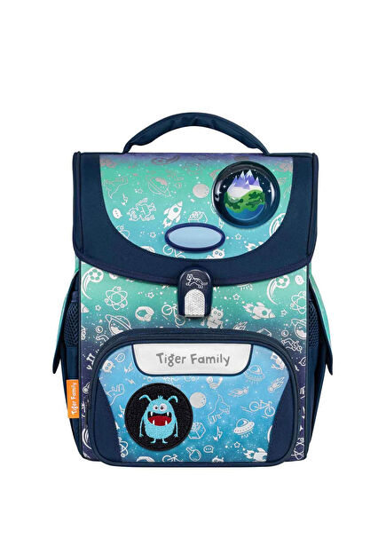 Işıklı Uzay Desenli Unisex Çocuk Okul Çantası TGJL-081A(1)