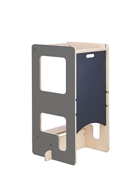 Flip Gri 3'ü 1 Arada Öğrenme Kulesi + Aktivite Masası + Yazı Tahtası