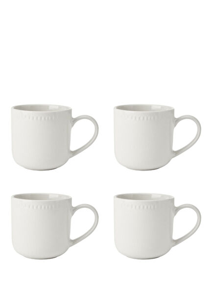 Cranborne Seramik Krem 4'lü Kupa Seti