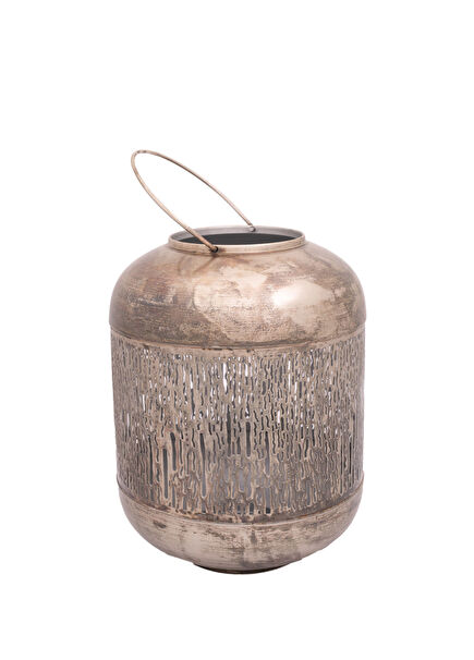 Bronz Oksitlenmiş Dekoratif Fener 38 cm